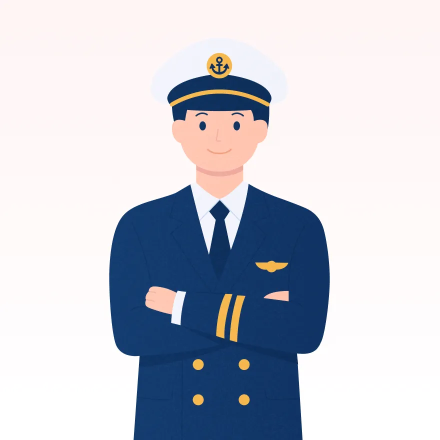 船長のイラスト