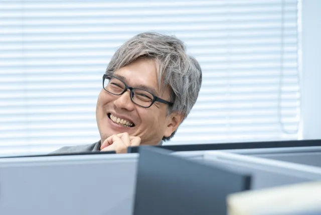 笑顔の社員